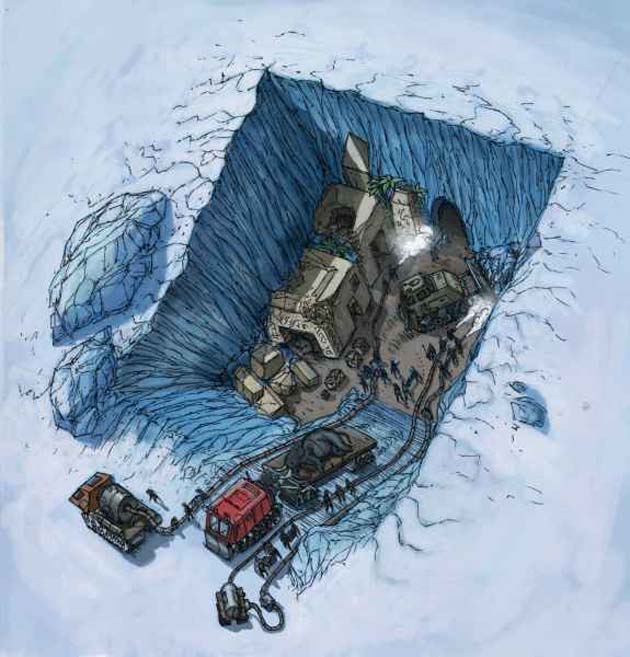 civilizacion_ruinas Civilización extraterrestre bajo 3 km de hielo en la Antártida