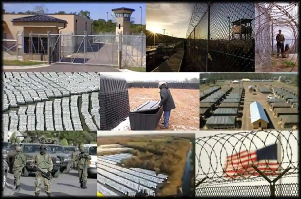 00 Campos de FEMA: equipados, con guardias, pero vacíos 00