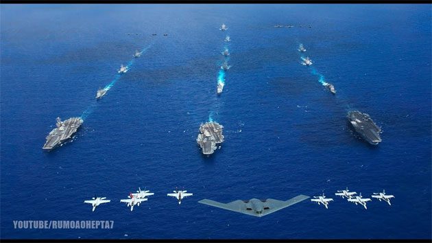 corea_provocacion Portaaviones estadounidenses apostados para atacar Corea del Norte