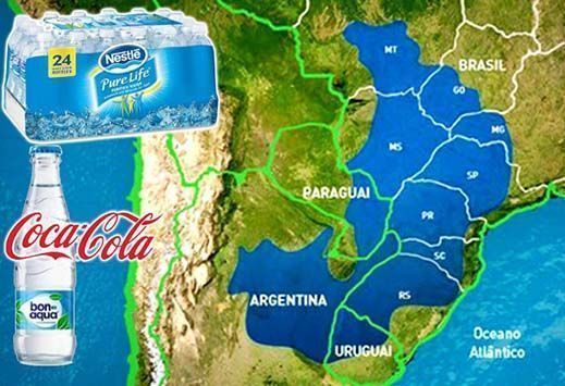 La mayor reserva de agua del sur de América será privatizada por Coca-Cola y Nestlé