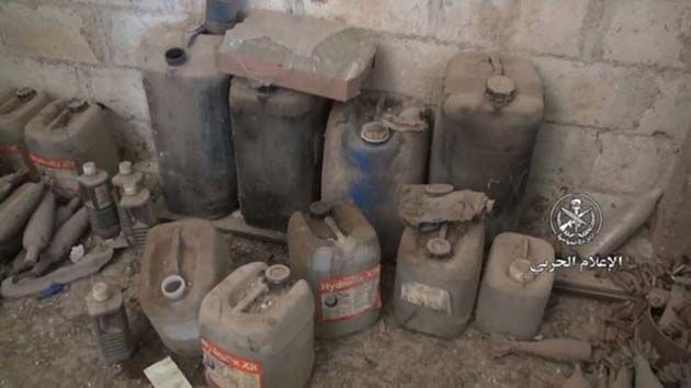 armas-quimicas5 El ejército sirio ha descubierto una fábrica rebelde de armas químicas
