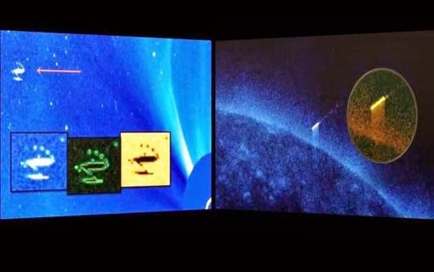 ufo1 Poderosa tormenta solar dirigida a la tierra y SOHO lo ocultó