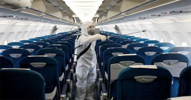 desinfeccion_riesgo Quimicos para desinfectar utilizados por las aerolíneas comerciales