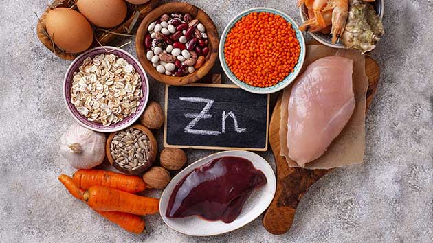 00 Alimentos que contienen zinc: células inmunitarias 00