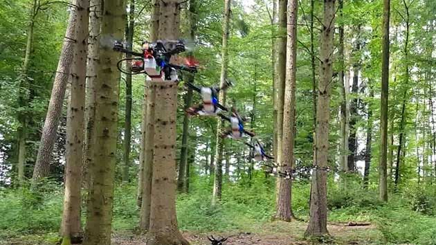 drones_navegacion Drones autónomos que pueden rastrear personas a través de densos bosques