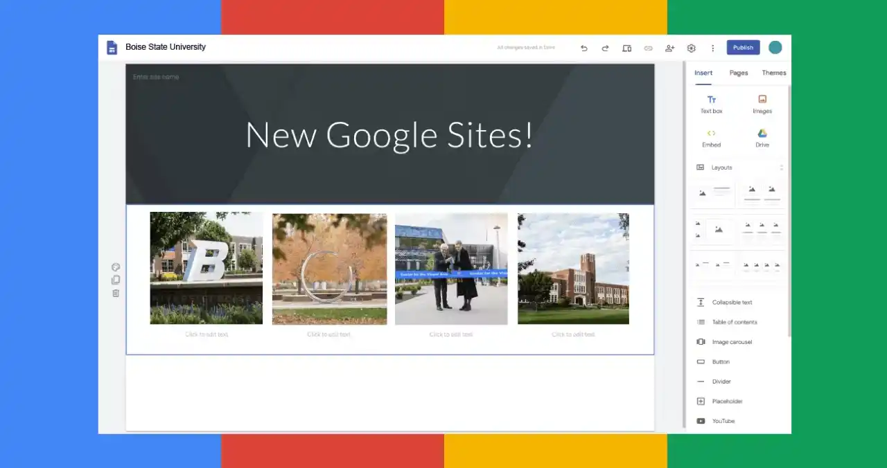 00 Sites Google: herramienta de creación de sitios web 00