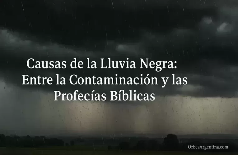Causas de la Lluvia Negra: Entre la Contaminación y las Profecías Bíblicas