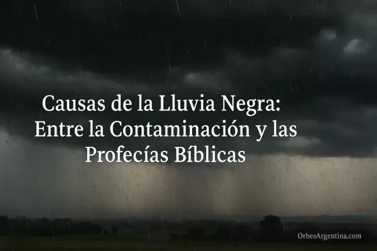 causas de la lluvia negra en Argentina