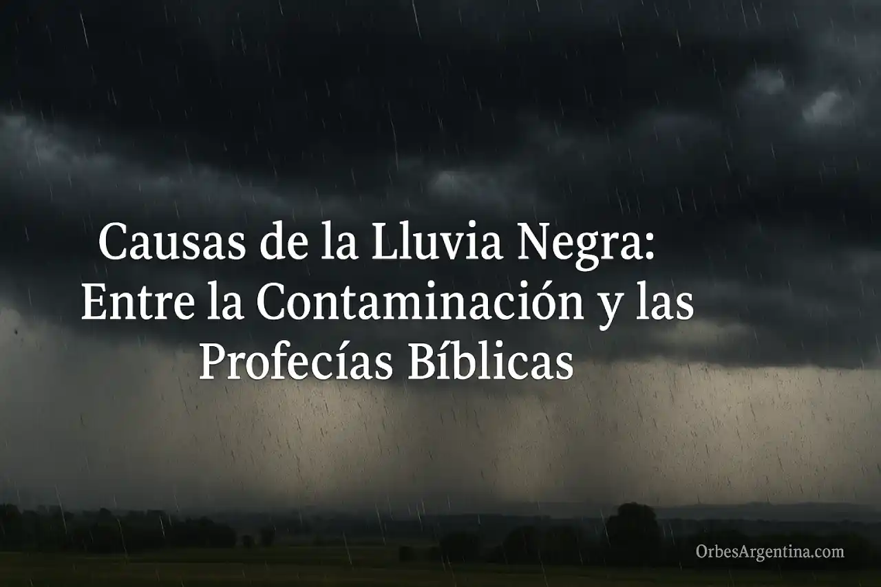 causas de la lluvia negra en Argentina