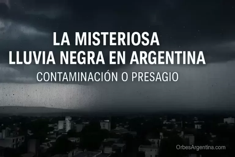 lluvia negra cayendo sobre Argentina