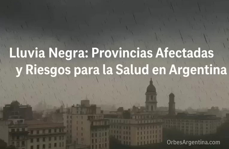 Lluvia Negra: Provincias Afectadas y Riesgos para la Salud en Argentina