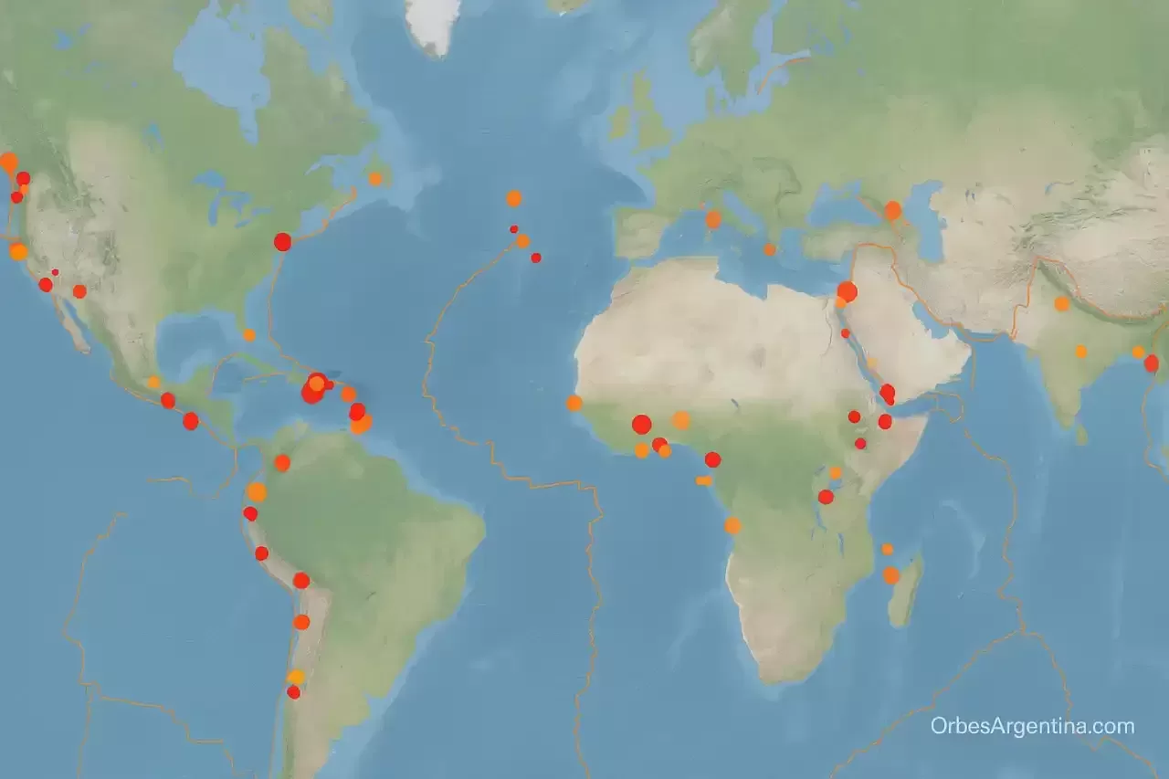 actividad tectónica global
