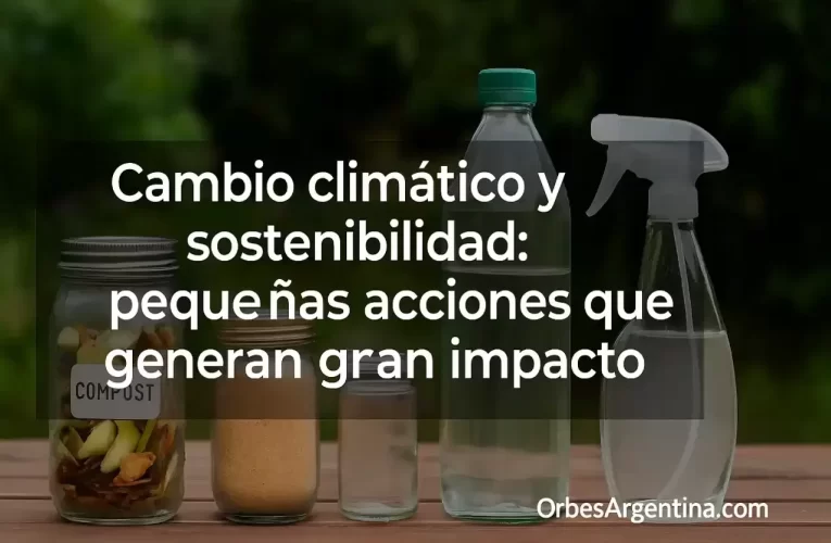 Cambio climático y sostenibilidad: pequeñas acciones que generan gran impacto