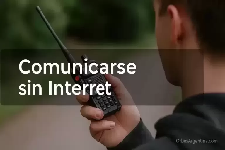 comunicación sin Internet