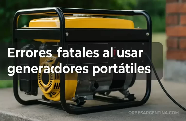 Errores fatales al usar generadores portátiles durante apagones