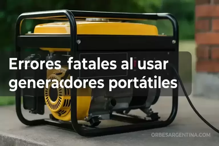 generadores portátiles durante apagones