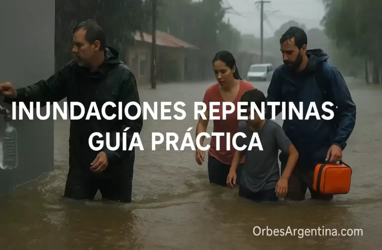 Inundaciones repentinas: guía práctica para actuar en los primeros minutos