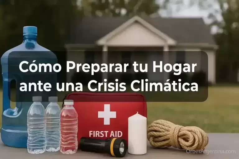 preparación del hogar ante crisis climática