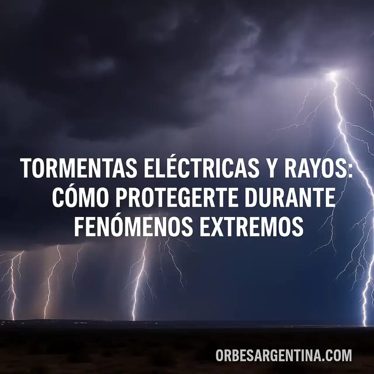 tormentas eléctricas en Argentina
