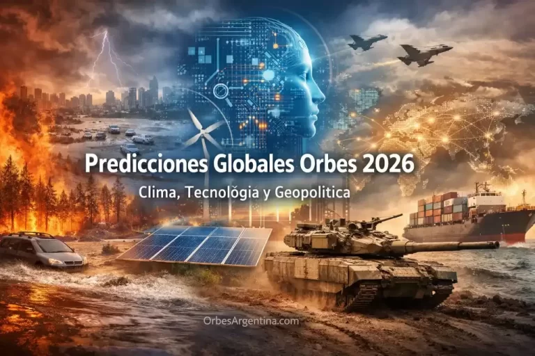 Predicciones globales 2026: mapa Orbes de clima, tecnología y geopolítica