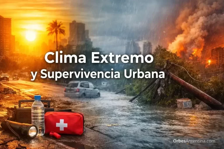 Ola de calor en ciudad: asfalto, sombra y riesgo térmico