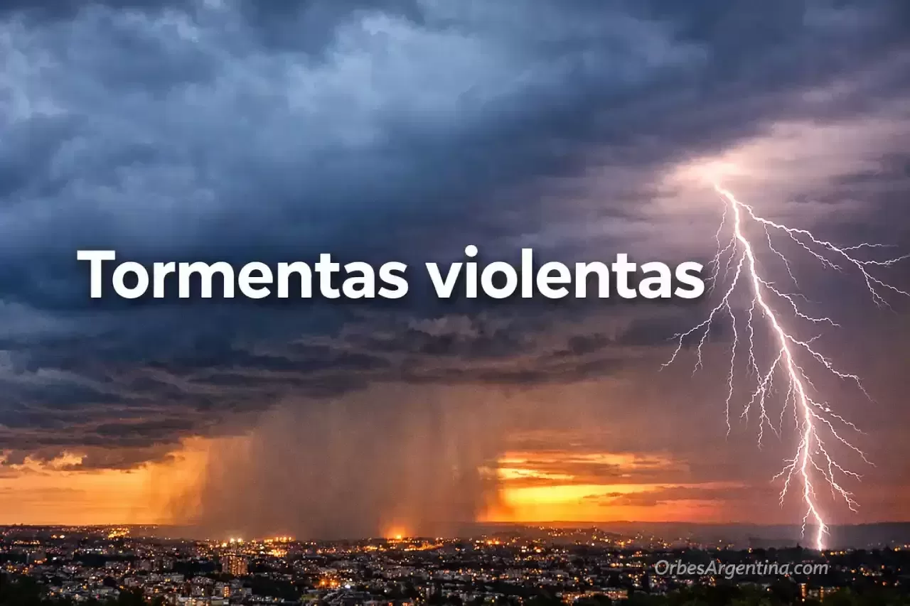 Nube cumulonimbus sobre ciudad: tormenta severa de verano 2026