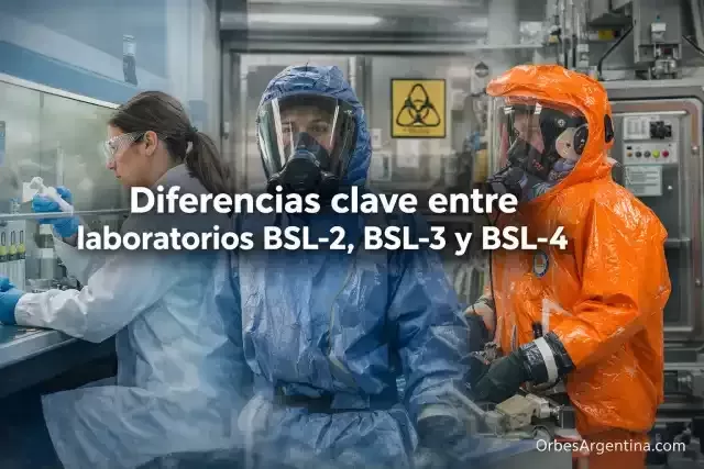 Estructura interna de laboratorio BSL-3 con presión negativa