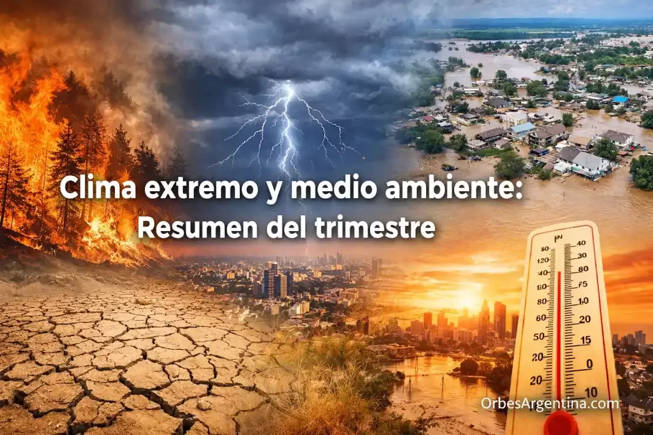 clima extremo tormenta intensa sobre ciudad