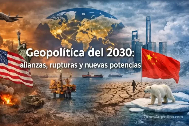 Mapa mundial con nuevas alianzas geopolíticas hacia 2030