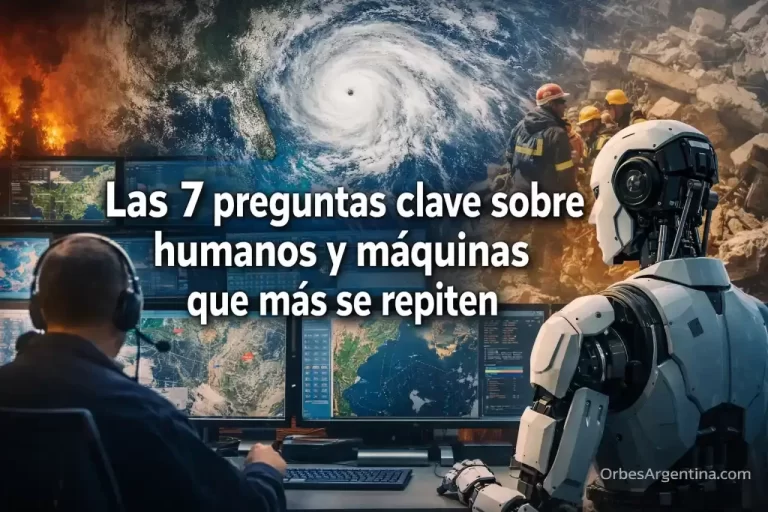 Humanos y máquinas trabajando juntos en centro de monitoreo climático