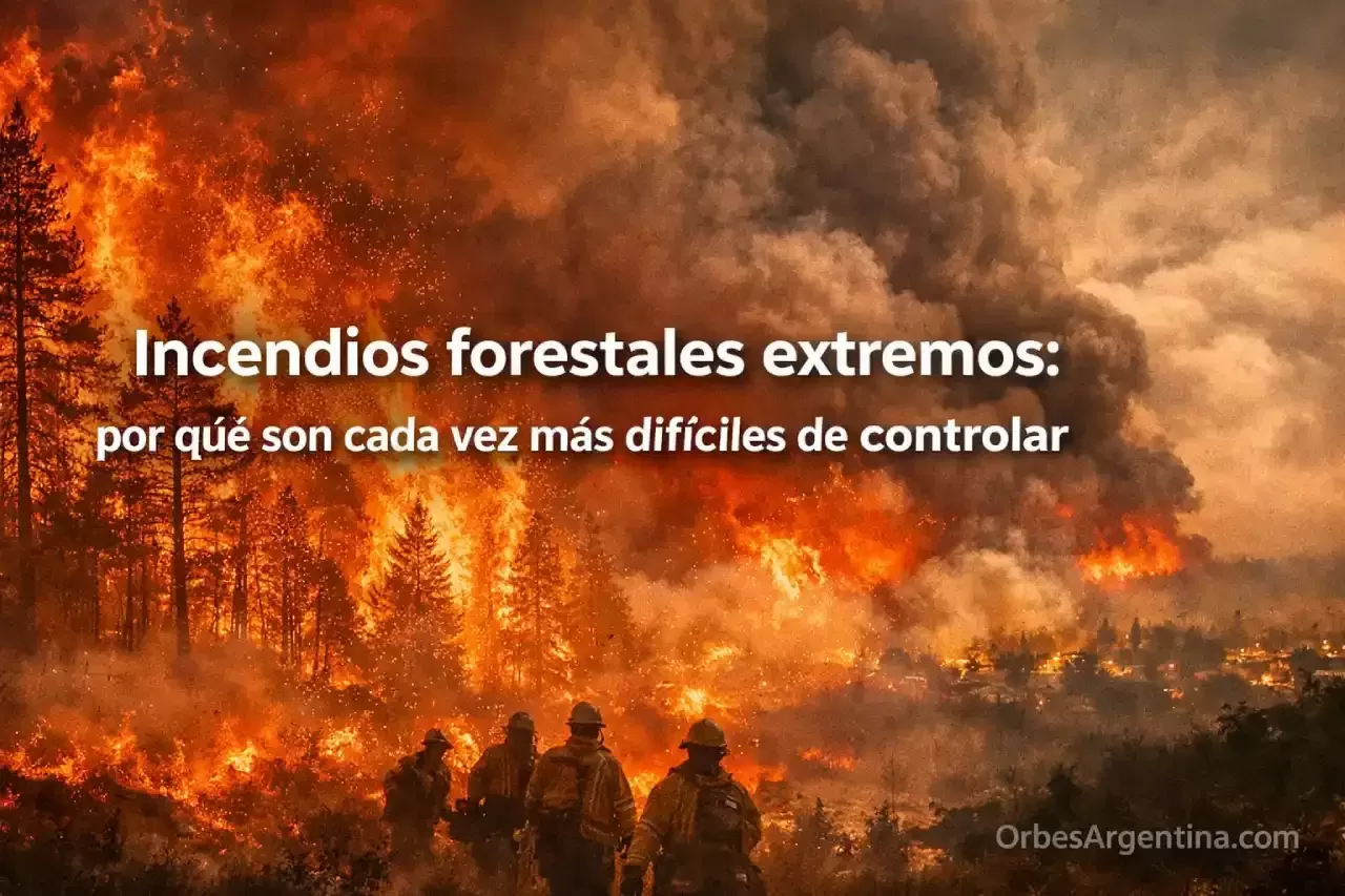 Incendio forestal extremo avanzando sin control