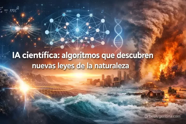 IA científica analizando datos del universo