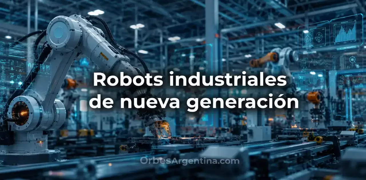 Robots industriales inteligentes trabajando en fábricas modernas