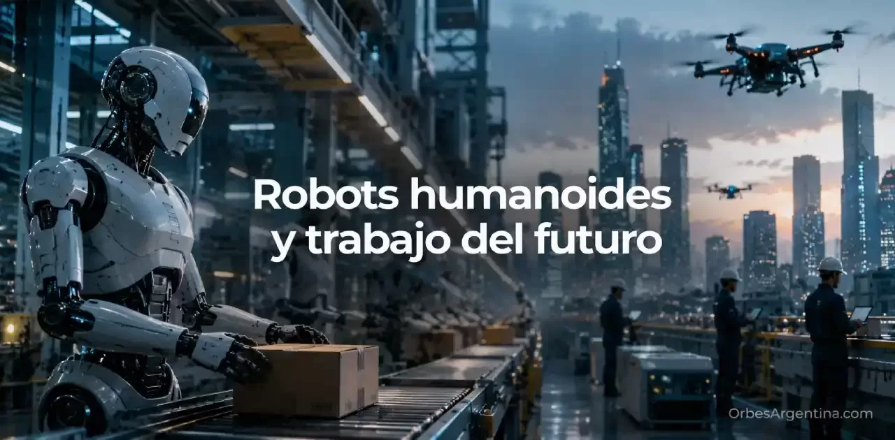 Robots humanoides trabajando en fábricas inteligentes