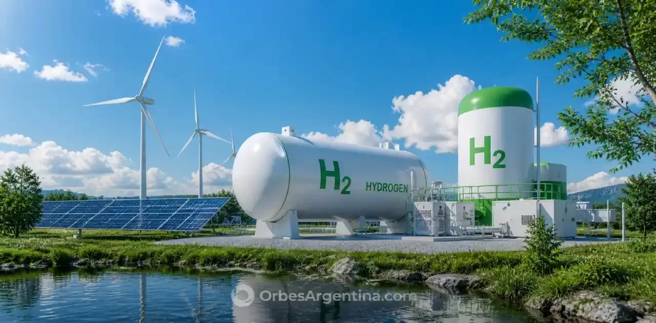 Producción de hidrógeno verde con energía solar y eólica