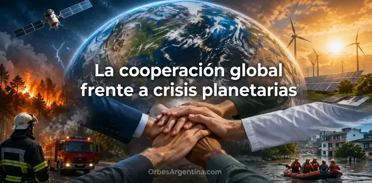 Cooperación internacional frente a crisis planetarias y clima extremo.