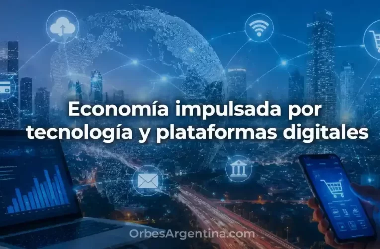La economía impulsada por tecnología y plataformas digitales