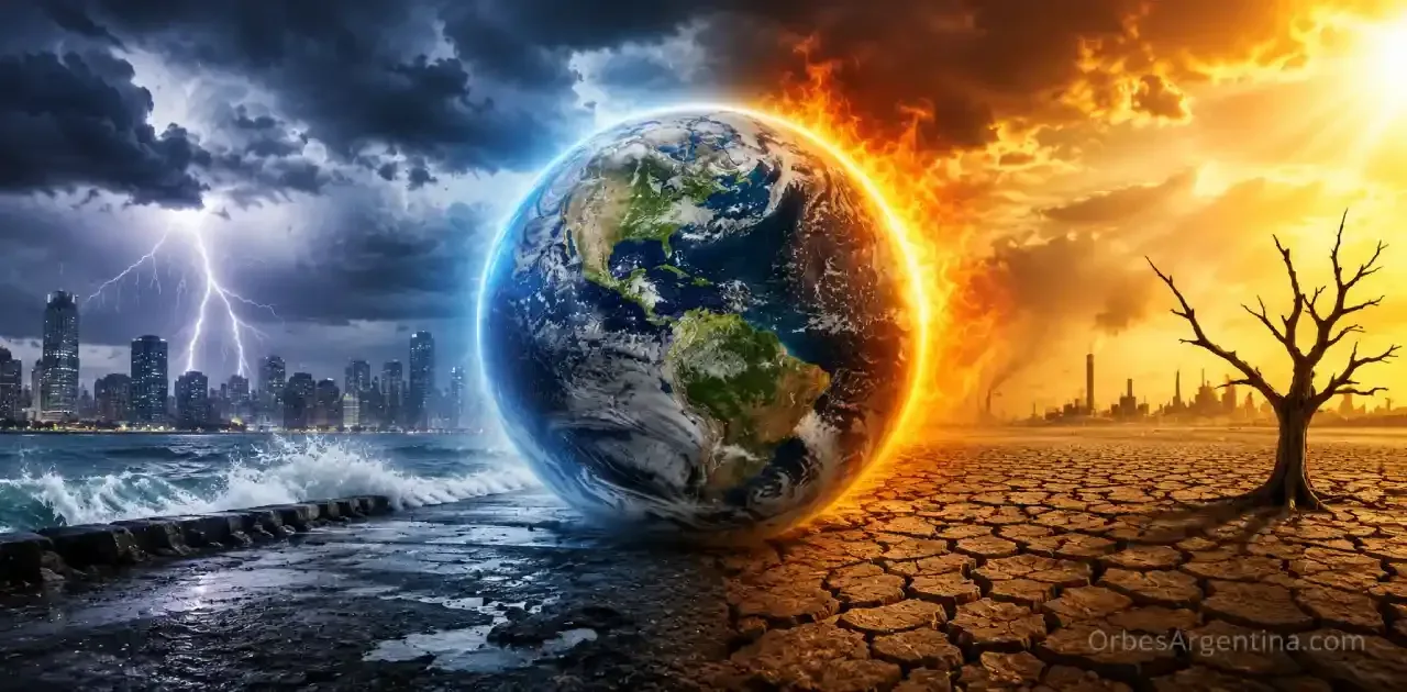 Clima extremo y tormentas sobre grandes ciudades