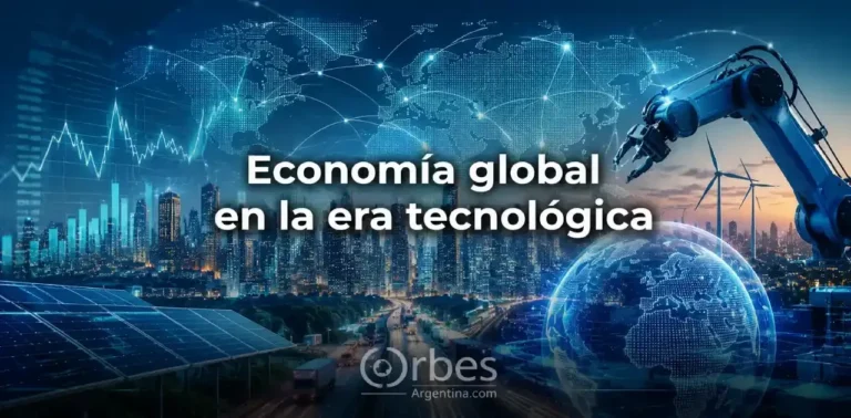 Economía global impulsada por la tecnología y la inteligencia artificial
