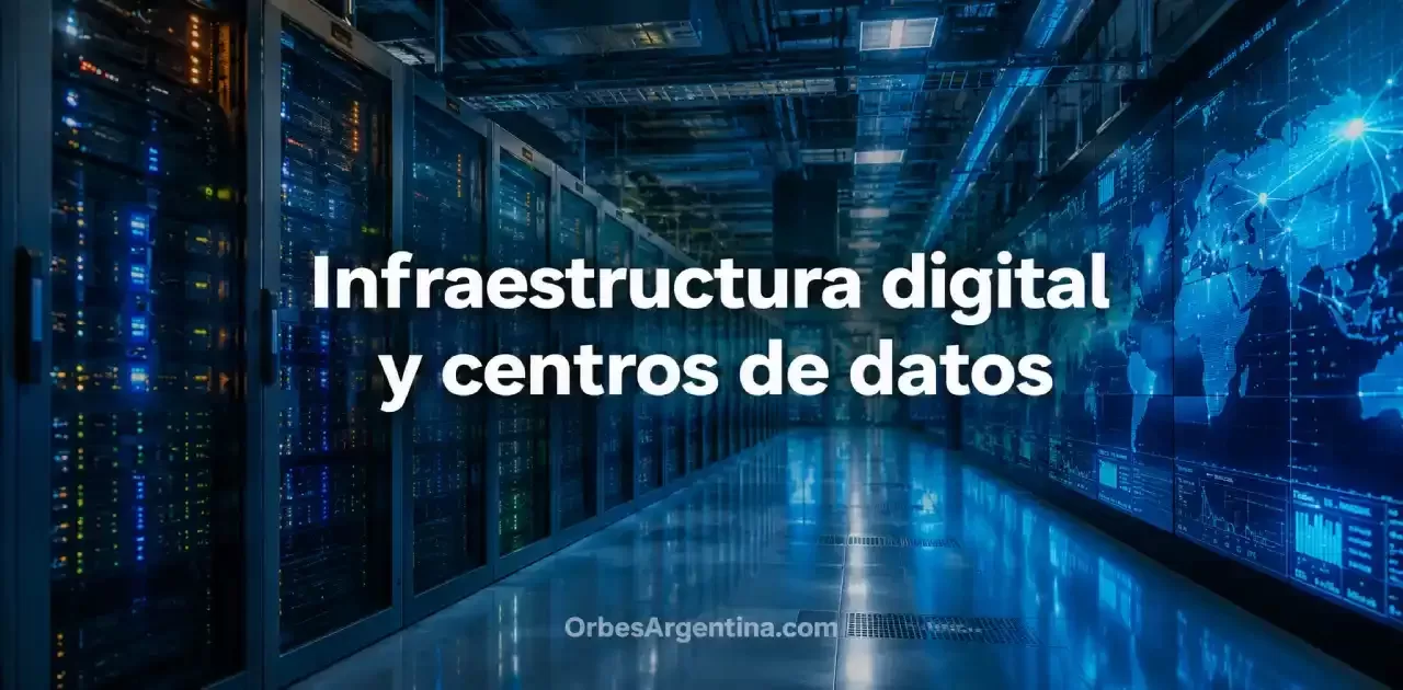 Centro de datos moderno con miles de servidores de alta capacidad.