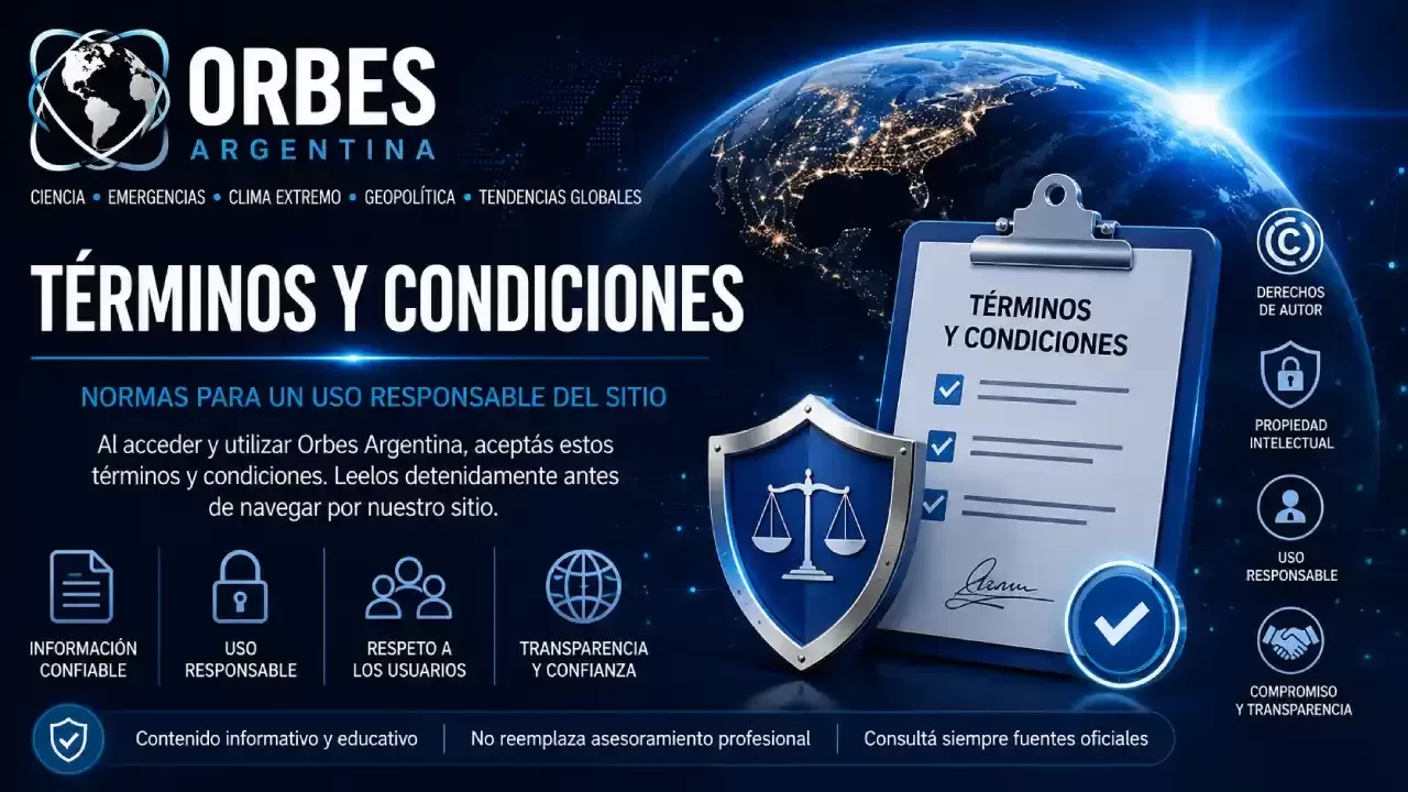 Imagen institucional de Orbes Argentina sobre los términos y condiciones de uso del sitio, derechos de autor, propiedad intelectual y responsabilidad de los usuarios.