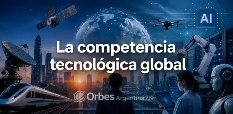 Competencia tecnológica global entre las principales potencias mundiales.