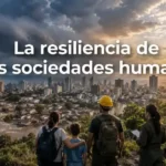 Comunidad resiliente enfrentando una inundación urbana.