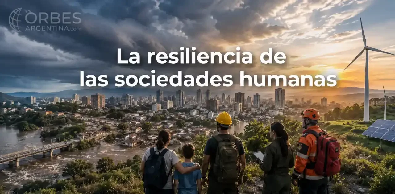 Comunidad resiliente enfrentando una inundación urbana.