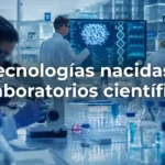 Científicos desarrollando nuevas tecnologías en un laboratorio moderno.