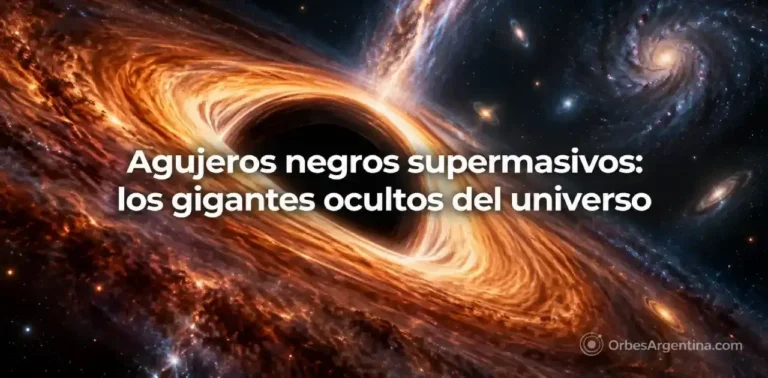 Agujero negro supermasivo en el centro de una galaxia