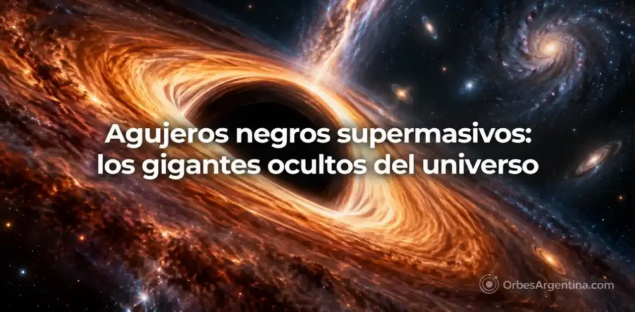 Agujero negro supermasivo en el centro de una galaxia