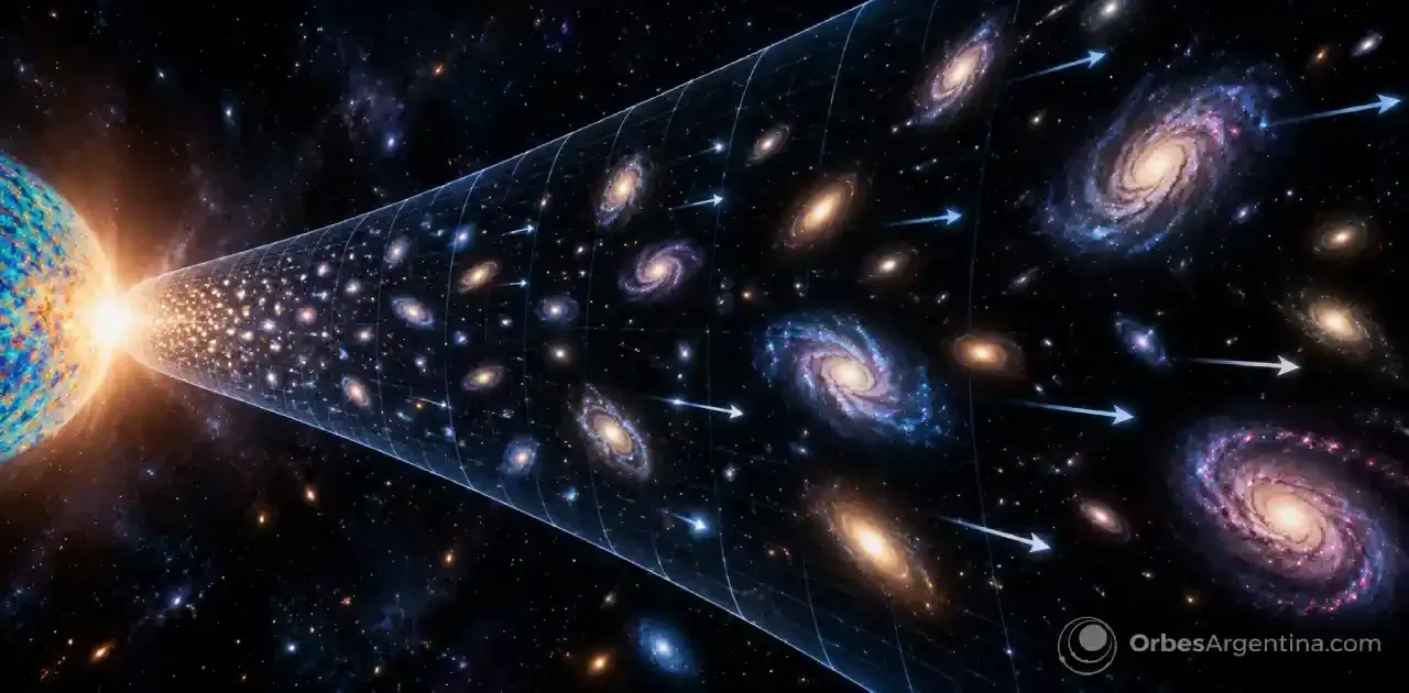 Cómo la energía oscura transforma el cosmos
