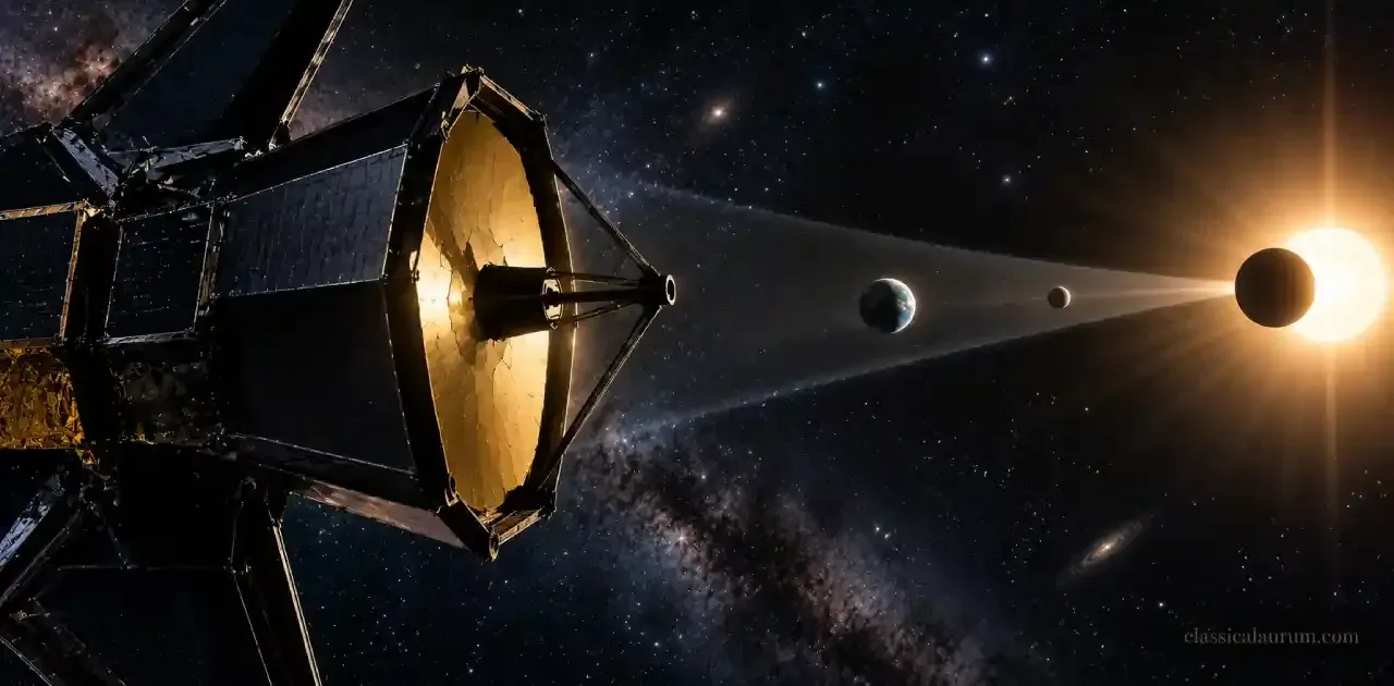 Habitable Worlds Observatory observando una exo-Tierra