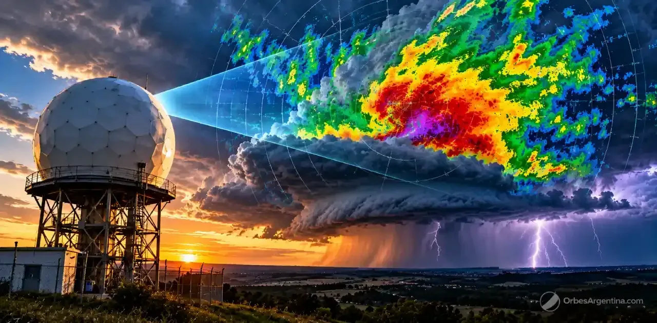 Cómo funciona un radar Doppler durante una tormenta